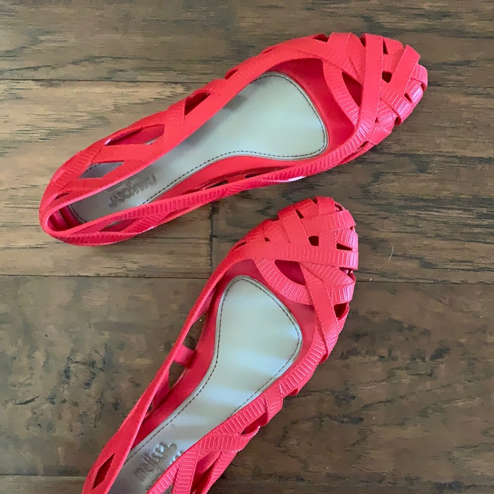 melissa x Jason Wu jelly sandals in red